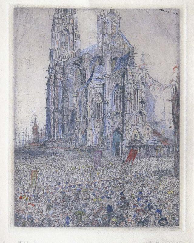 James Ensor The Cathedral oil painting picture